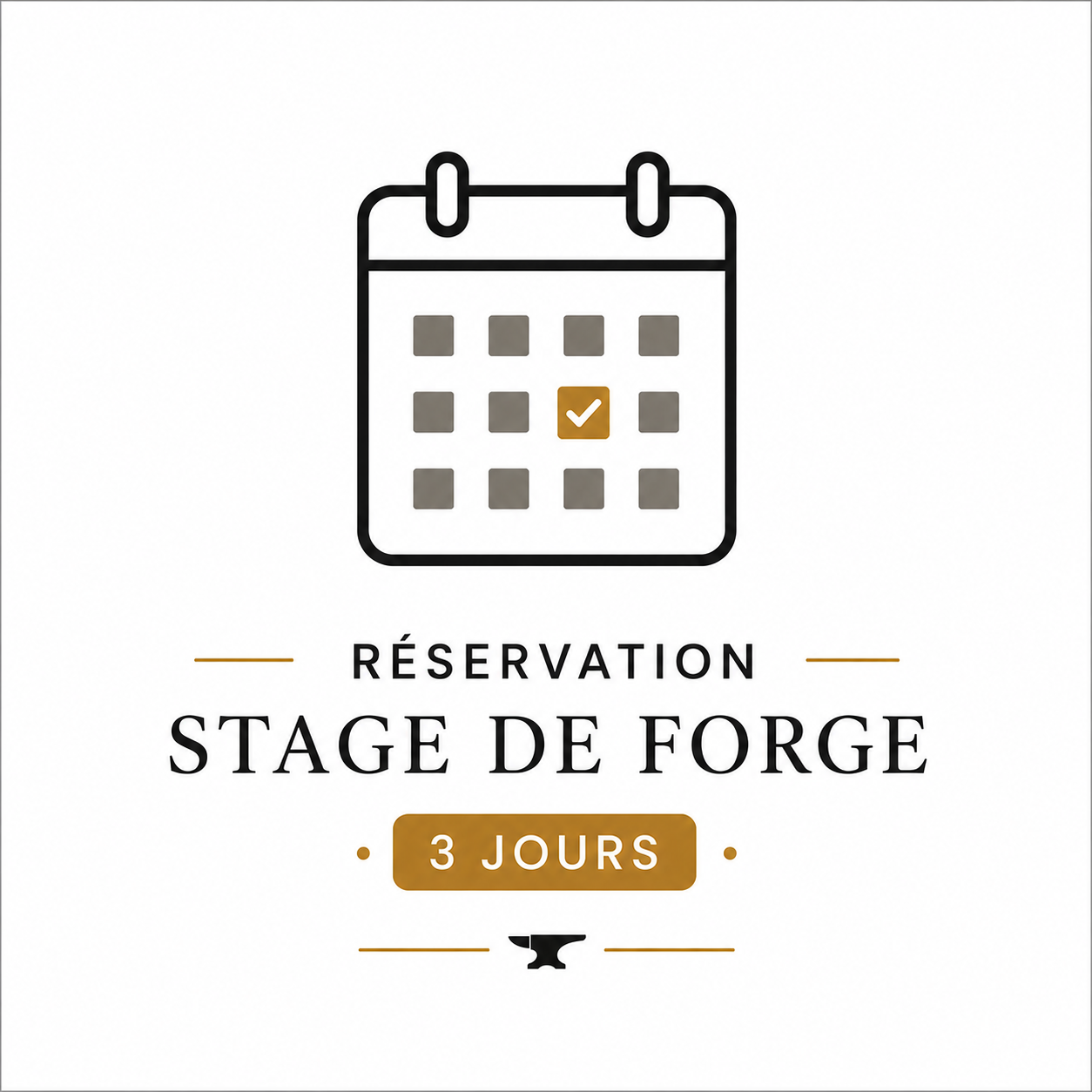 Réservation Stage de Forge