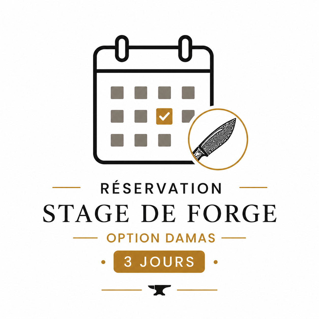 Réservation Stage de Forge