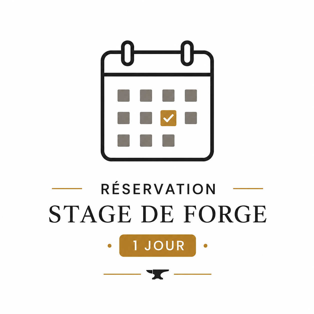 Réservation Stage de Forge