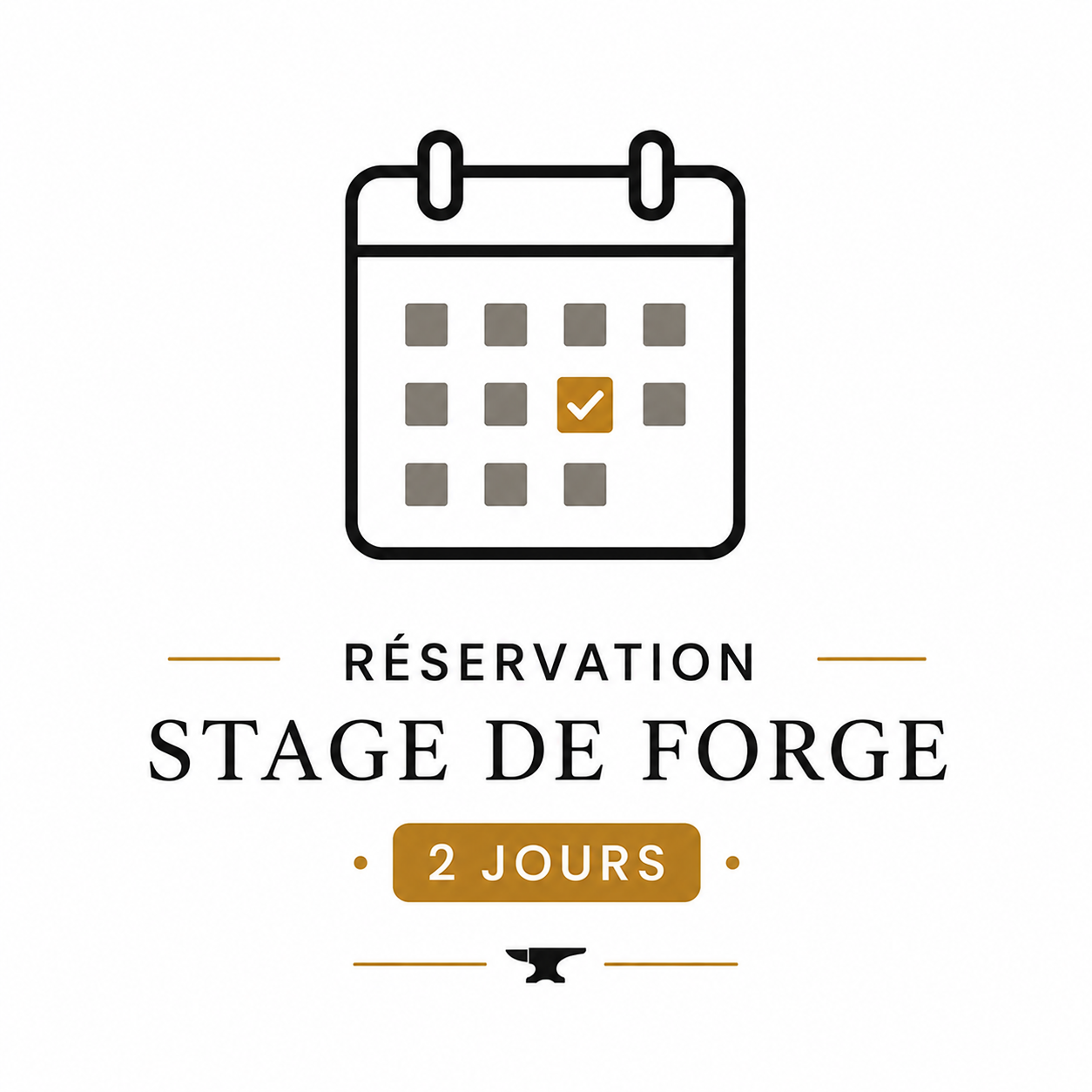 Réservation Stage de Forge