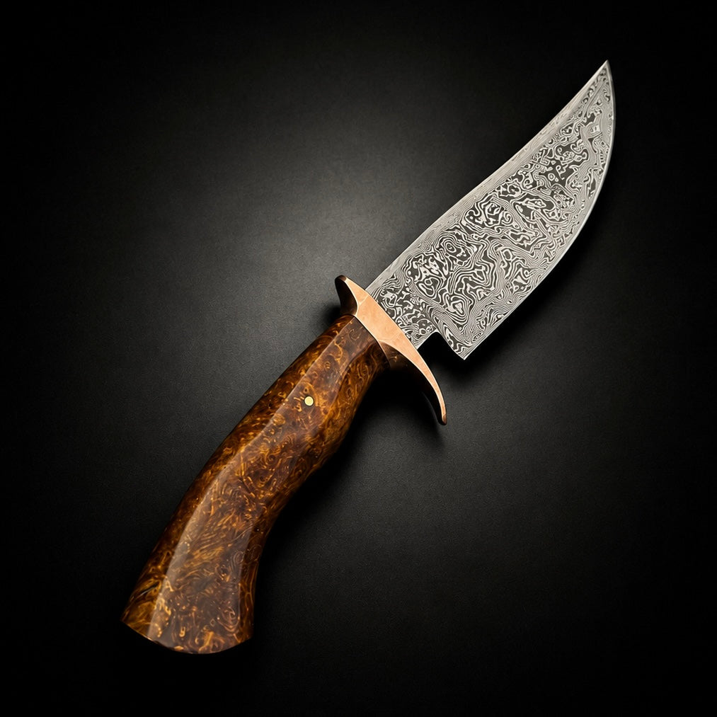Couteau Damas Bowie Hunter