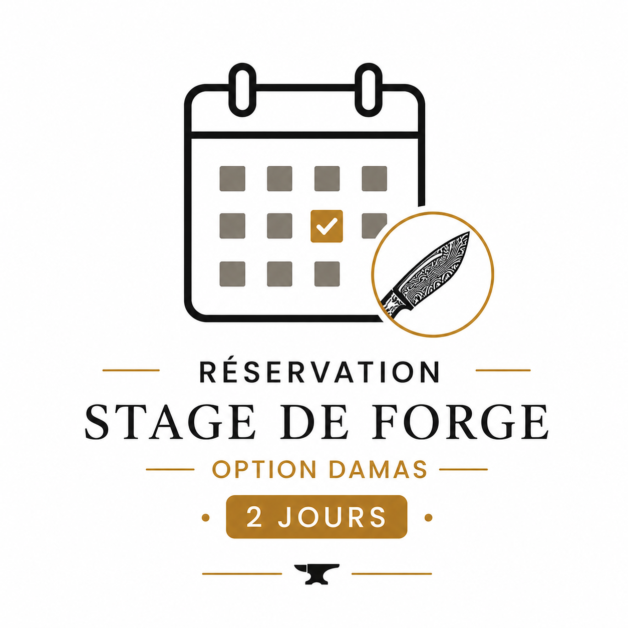 Réservation Stage de Forge